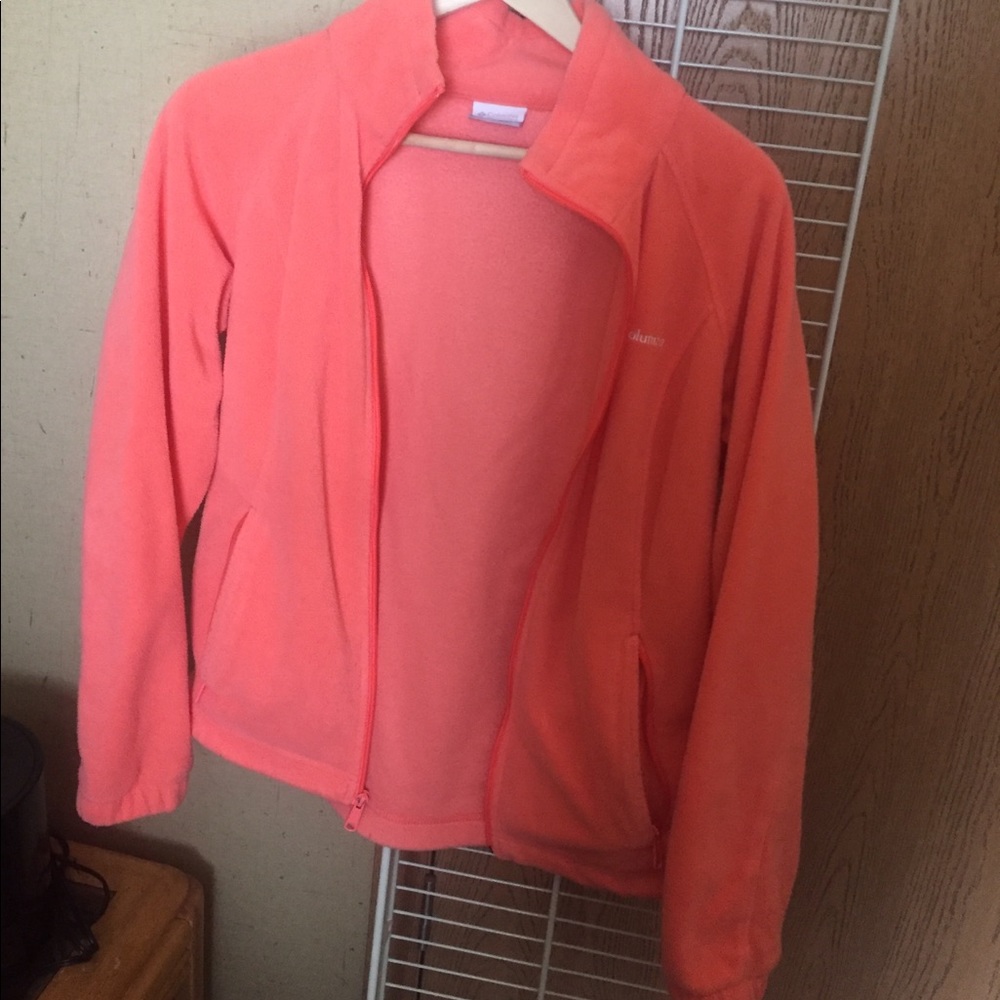 Peach Columbia fleece jacket